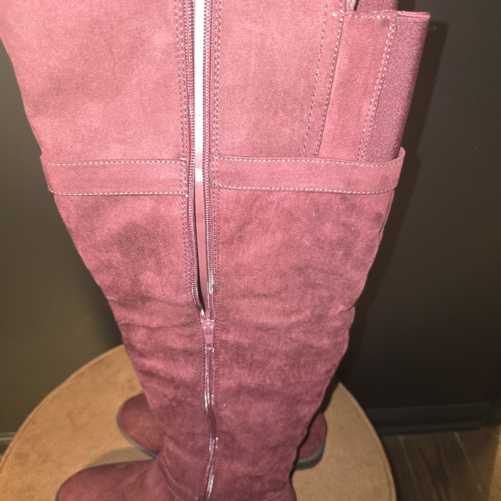 Just Fab size 8 Burgundy - Picture 8 of 10